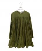 merletteマーレット）の古着「SOLIMAN DRESS」｜オリーブ