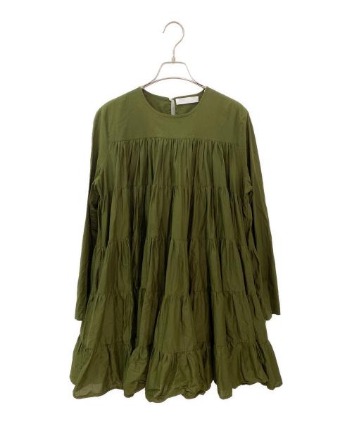 merlette（マーレット）merlette (マーレット) SOLIMAN DRESS オリーブ サイズ:XSの古着・服飾アイテム