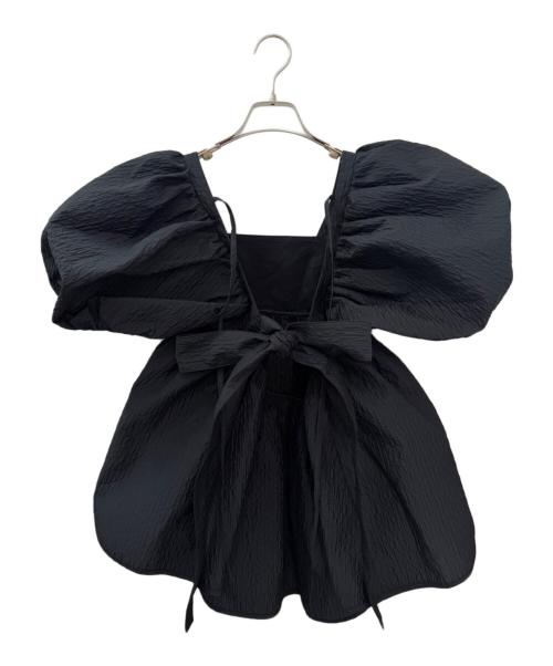 CECILIE BAHNSEN（セシリーバンセン）CECILIE BAHNSEN (セシリーバンセン) ALMA BLOUSE ブラック サイズ:UK8の古着・服飾アイテム