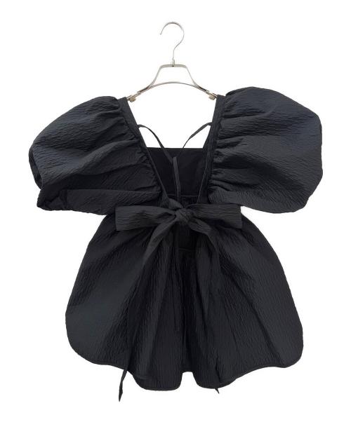 CECILIE BAHNSEN（セシリーバンセン）CECILIE BAHNSEN (セシリーバンセン) ALMA BLOUSE ブラック サイズ:UK8の古着・服飾アイテム