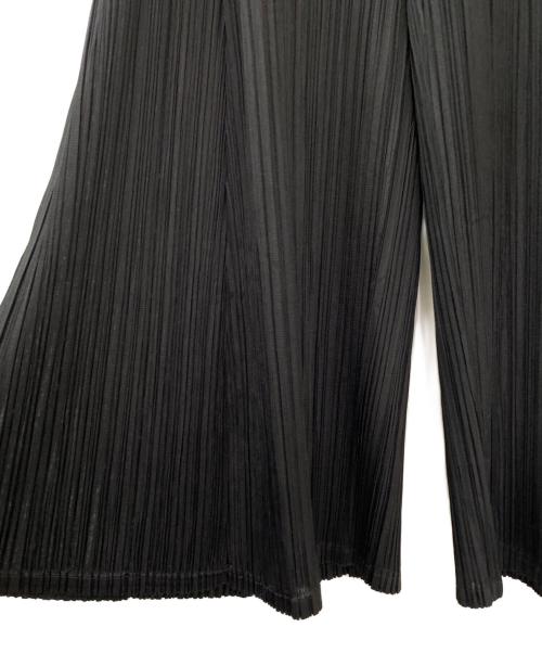 PLEATS PLEASE（プリーツプリーズ）PLEATS PLEASE (プリーツプリーズ) プリーツフレアパンツ ブラック サイズ:2の古着・服飾アイテム