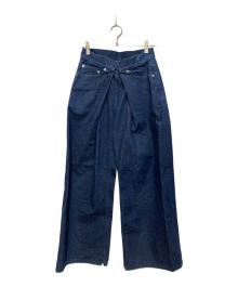 JOHN LAWRENCE SULLIVAN（ジョン ローレンス サリバン）の古着「WIDE DENIM PANTS/ワイドデニムパンツ」｜インディゴ