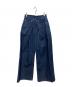 JOHN LAWRENCE SULLIVAN（ジョン ローレンス サリバン）の古着「WIDE DENIM PANTS/ワイドデニムパンツ」｜インディゴ