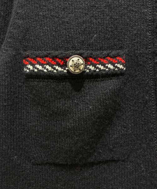 CHANEL（シャネル）CHANEL (シャネル) カシミヤニット ブラック×ホワイト サイズ:38の古着・服飾アイテム