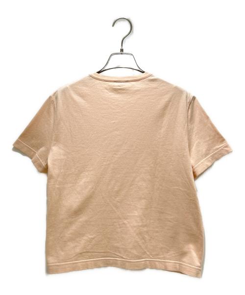 CHANEL（シャネル）CHANEL (シャネル) カットワーク刺繍Tシャツ サーモンピンク サイズ:34/36の古着・服飾アイテム
