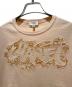 中古・古着 CHANEL (シャネル) カットワーク刺繍Tシャツ サーモンピンク サイズ:34/36：90000円