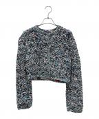 CHANELシャネル）の古着「P70 ココボタン ノーカラージャケット」｜ブルー