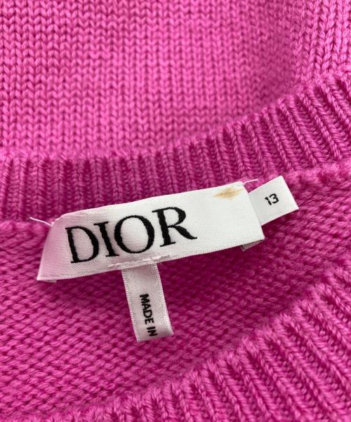 Christian Dior（クリスチャン ディオール）Christian Dior (クリスチャン ディオール) クルーネックセーター ピンク サイズ:SIZE 13の古着・服飾アイテム