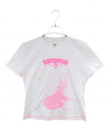 HERMES（エルメス）の古着「JUNGLE LOVE Tシャツ 2H4616DH」｜ホワイト×ピンク