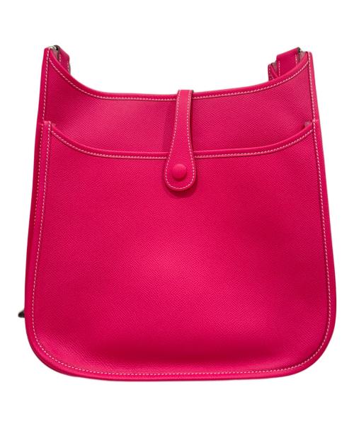 HERMES（エルメス）HERMES (エルメス) エブリン Ⅲ PM/Evelyne III PM/ヴォーエプソン/シルバー金具/□O刻印：2011年製 ショッキングピンク サイズ:PMの古着・服飾アイテム