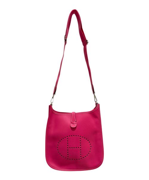 HERMES（エルメス）HERMES (エルメス) エブリン Ⅲ PM/Evelyne III PM/ヴォーエプソン/シルバー金具/□O刻印：2011年製 ショッキングピンク サイズ:PMの古着・服飾アイテム