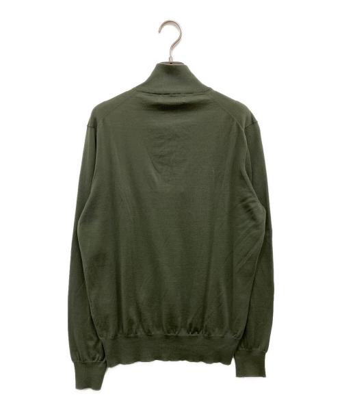 BRUNELLO CUCINELLI（ブルネロクチネリ）BRUNELLO CUCINELLI (ブルネロクチネリ) ニットポロシャツ オリーブ サイズ:48の古着・服飾アイテム