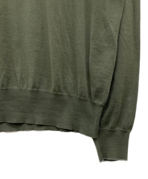 BRUNELLO CUCINELLI（ブルネロクチネリ）BRUNELLO CUCINELLI (ブルネロクチネリ) ニットポロシャツ オリーブ サイズ:48の古着・服飾アイテム