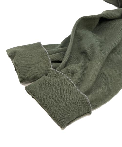 BRUNELLO CUCINELLI（ブルネロクチネリ）BRUNELLO CUCINELLI (ブルネロクチネリ) ニットポロシャツ オリーブ サイズ:48の古着・服飾アイテム