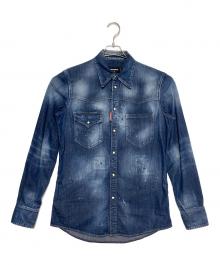 DSQUARED2（ディースクエアード）の古着「デニムシャツ」｜インディゴ