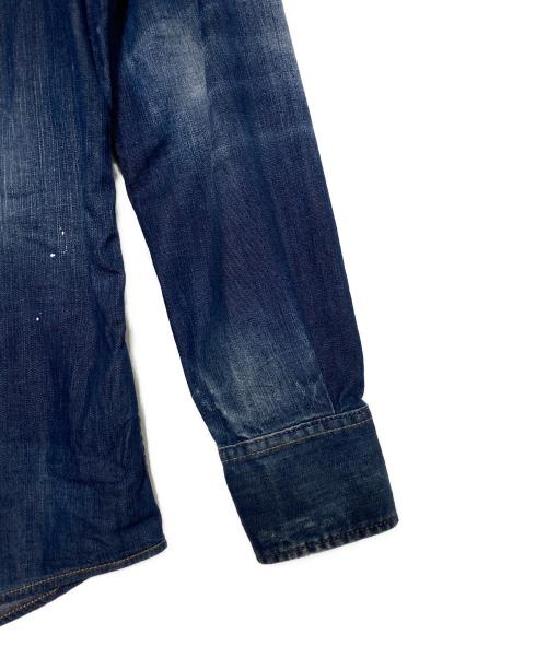 DSQUARED2（ディースクエアード）DSQUARED2 (ディースクエアード) デニムシャツ インディゴ サイズ:46の古着・服飾アイテム