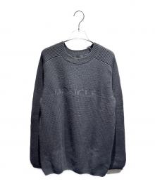 MONCLER（モンクレール）の古着「GIROCOLLO TRICOTロゴニット」｜ブラック