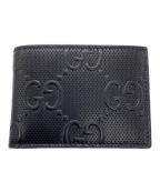 GUCCIグッチ）の古着「GGエンボス 札入れ」｜ブラック