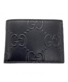 GUCCI（グッチ）の古着「GGエンボス 札入れ」｜ブラック