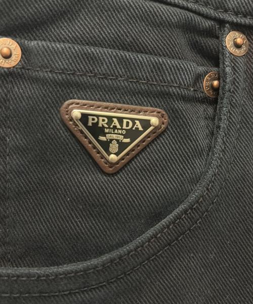 PRADA（プラダ）PRADA (プラダ) デニムパンツ　	GFP519 ブラック サイズ:24の古着・服飾アイテム