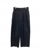 MARKAWAREマーカウェア）の古着「DOUBLE PLEATED TROUSERS ORGANIC WOOL SURVIVALCLOTH」｜グレー