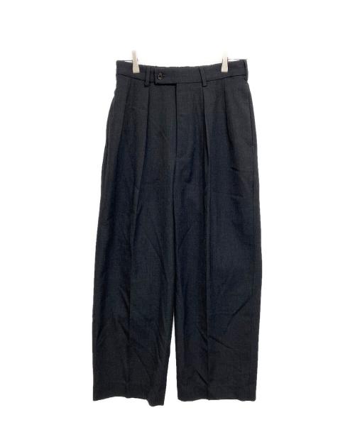 MARKAWARE（マーカウェア）MARKAWARE (マーカウェア) DOUBLE PLEATED TROUSERS ORGANIC WOOL SURVIVALCLOTH グレー サイズ:1の古着・服飾アイテム