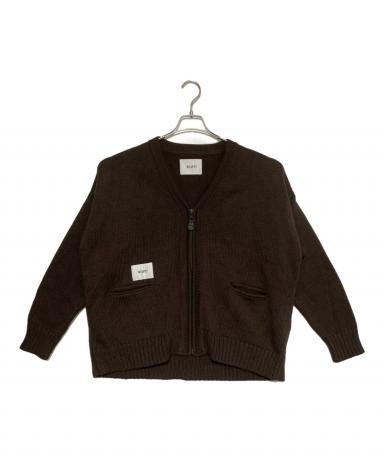 WTAPS ブラック ジップアップカーディガン 中古・古着通販】WTAPS (ダブルタップス) Sweaterジップカーディガン