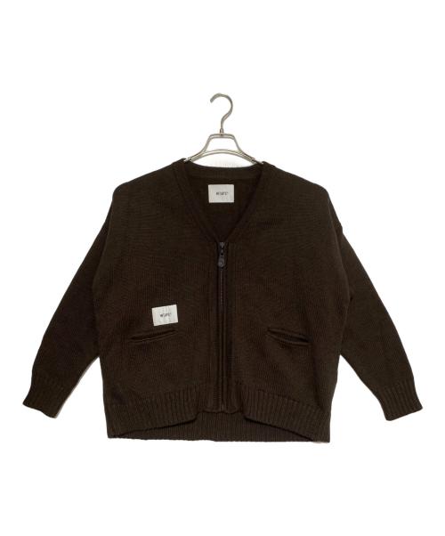WTAPS（ダブルタップス）WTAPS (ダブルタップス) Sweaterジップカーディガン ブラウン サイズ:1の古着・服飾アイテム