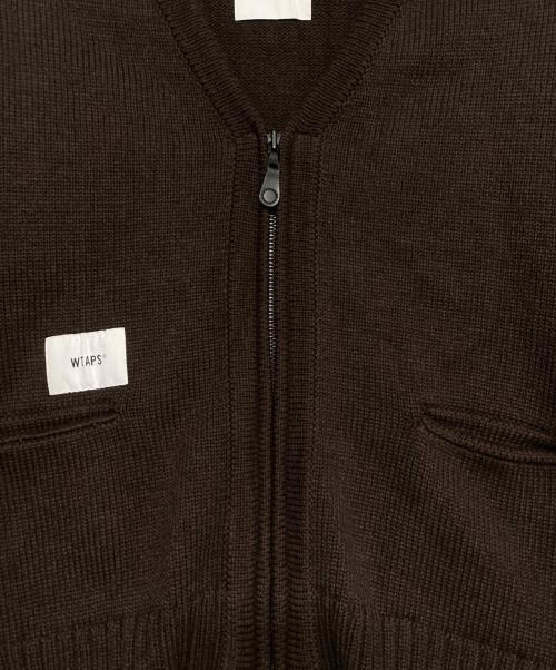 WTAPS（ダブルタップス）WTAPS (ダブルタップス) Sweaterジップカーディガン ブラウン サイズ:1の古着・服飾アイテム