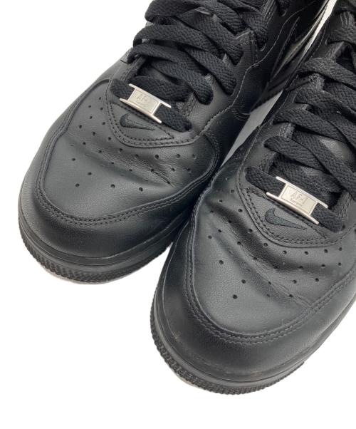 NIKE（ナイキ）NIKE (ナイキ) Supreme (シュプリーム) Air Force 1 Mid/ミッドカットスニーカー ブラック サイズ:27cmの古着・服飾アイテム