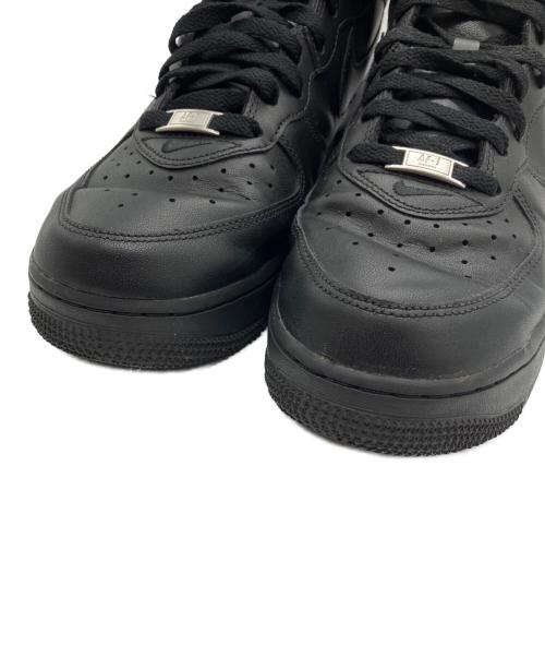 NIKE（ナイキ）NIKE (ナイキ) Supreme (シュプリーム) Air Force 1 Mid/ミッドカットスニーカー ブラック サイズ:27cmの古着・服飾アイテム