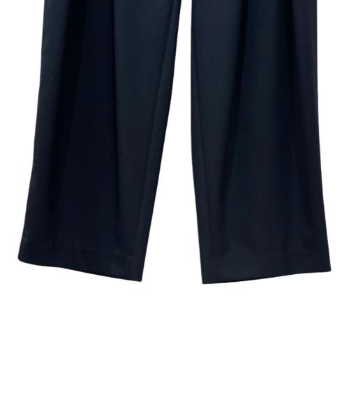 LE PHIL（ル フィル）LE PHIL (ル フィル) ライトウールワイドパンツ ネイビーの古着・服飾アイテム