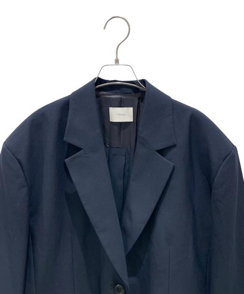 LE PHIL（ル フィル）LE PHIL (ル フィル) ライトウールジャケット ネイビー サイズ:Free 未使用品の古着・服飾アイテム