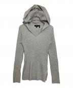 theoryセオリー）の古着「Light Bilen Rib Hoodie Sweater」｜グレー