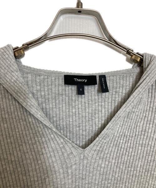 theory（セオリー）theory (セオリー) Light Bilen Rib Hoodie Sweater グレー サイズ:Sの古着・服飾アイテム