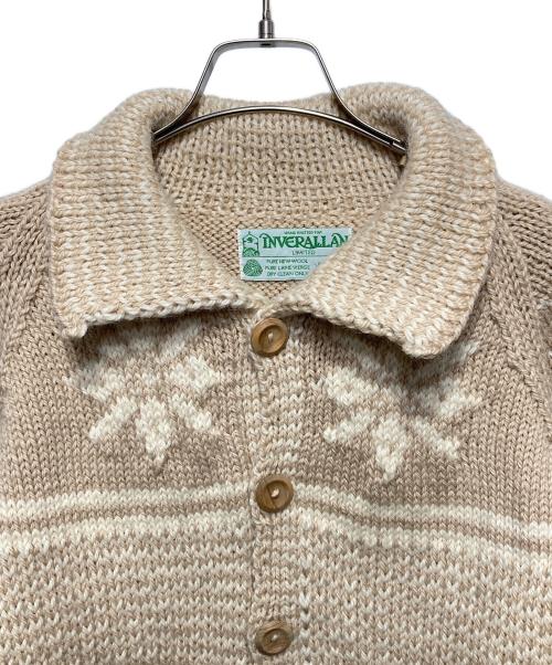 INVERALLAN（インバーアラン）INVERALLAN (インバーアラン) スノーフレーク3Aカーディガン ベージュ サイズ:表記無しの古着・服飾アイテム