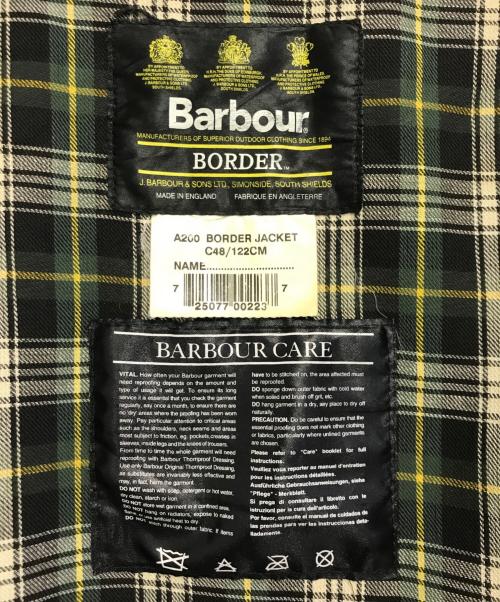 Barbour（バブアー）Barbour (バブアー) BORDER JACKET オリーブ サイズ:C48/C122Mの古着・服飾アイテム