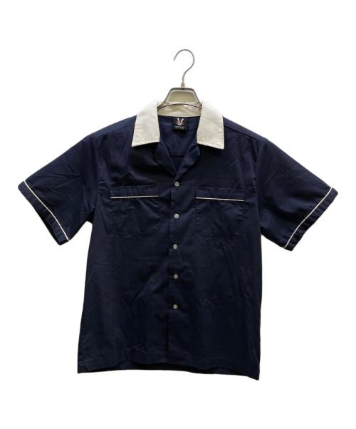 Hilton（ヒルトン）Hilton (ヒルトン) ボウリングシャツ ネイビー サイズ:Sの古着・服飾アイテム