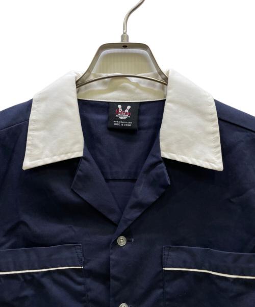 Hilton（ヒルトン）Hilton (ヒルトン) ボウリングシャツ ネイビー サイズ:Sの古着・服飾アイテム