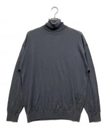 Graphpaper（グラフペーパー）の古着「High Gauge L/S Oversized High Neck Knit」｜グレー