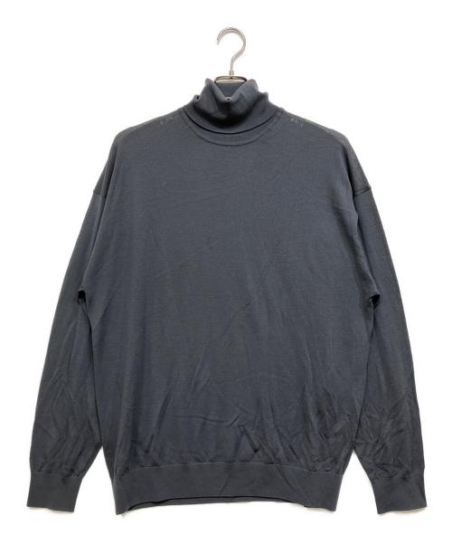 Graphpaper（グラフペーパー）Graphpaper (グラフペーパー) High Gauge L/S Oversized High Neck Knit グレー サイズ:2の古着・服飾アイテム