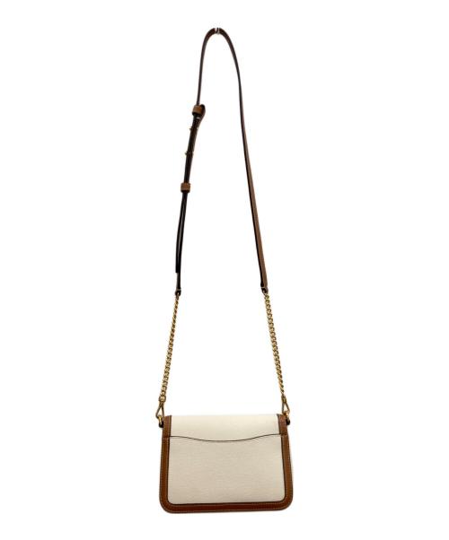 Kate Spade（ケイトスペード）Kate Spade (ケイトスペード) チェーンショルダーバッグ アイボリー×ブラウンの古着・服飾アイテム
