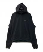 MAYOメイヨー）の古着「SKULL SWORD EMBROIDERY HOODIE」｜ブラック