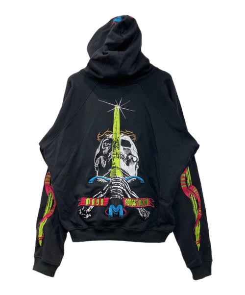 MAYO（メイヨー）MAYO (メイヨー) SKULL SWORD EMBROIDERY HOODIE ブラック サイズ:Lの古着・服飾アイテム