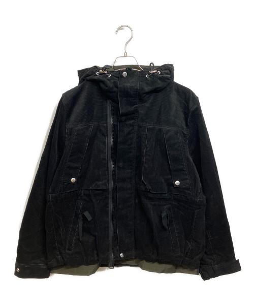 sacai（サカイ）sacai (サカイ) コーデュロイドッキングブルゾン ブラック サイズ:1の古着・服飾アイテム