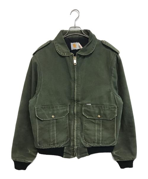 CarHartt（カーハート）CarHartt (カーハート) ダックボンバージャケット モスグリーン サイズ:Lの古着・服飾アイテム
