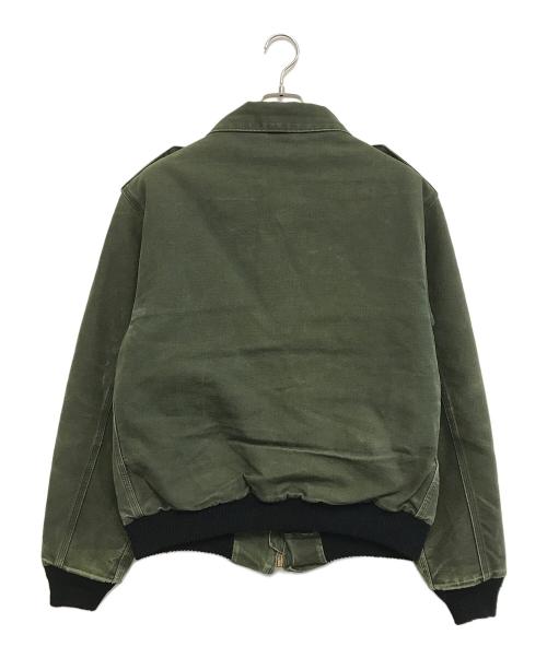 CarHartt（カーハート）CarHartt (カーハート) ダックボンバージャケット モスグリーン サイズ:Lの古着・服飾アイテム