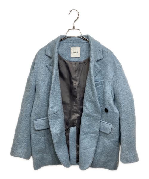 CLANE（クラネ）CLANE (クラネ) ミックスシャギー オーバー テーラードジャケット ブルー サイズ:1の古着・服飾アイテム