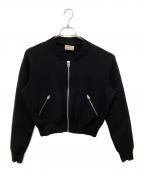 Acne studiosアクネ ストゥディオズ）の古着「Olympia Boiled ニットボンバージャケット」｜ブラック
