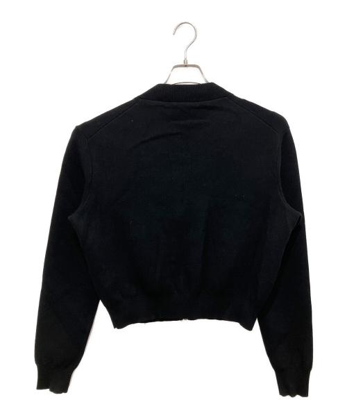 Acne studios（アクネ ストゥディオズ）Acne studios (アクネ ストゥディオズ) Olympia Boiled ニットボンバージャケット ブラック サイズ:XSの古着・服飾アイテム